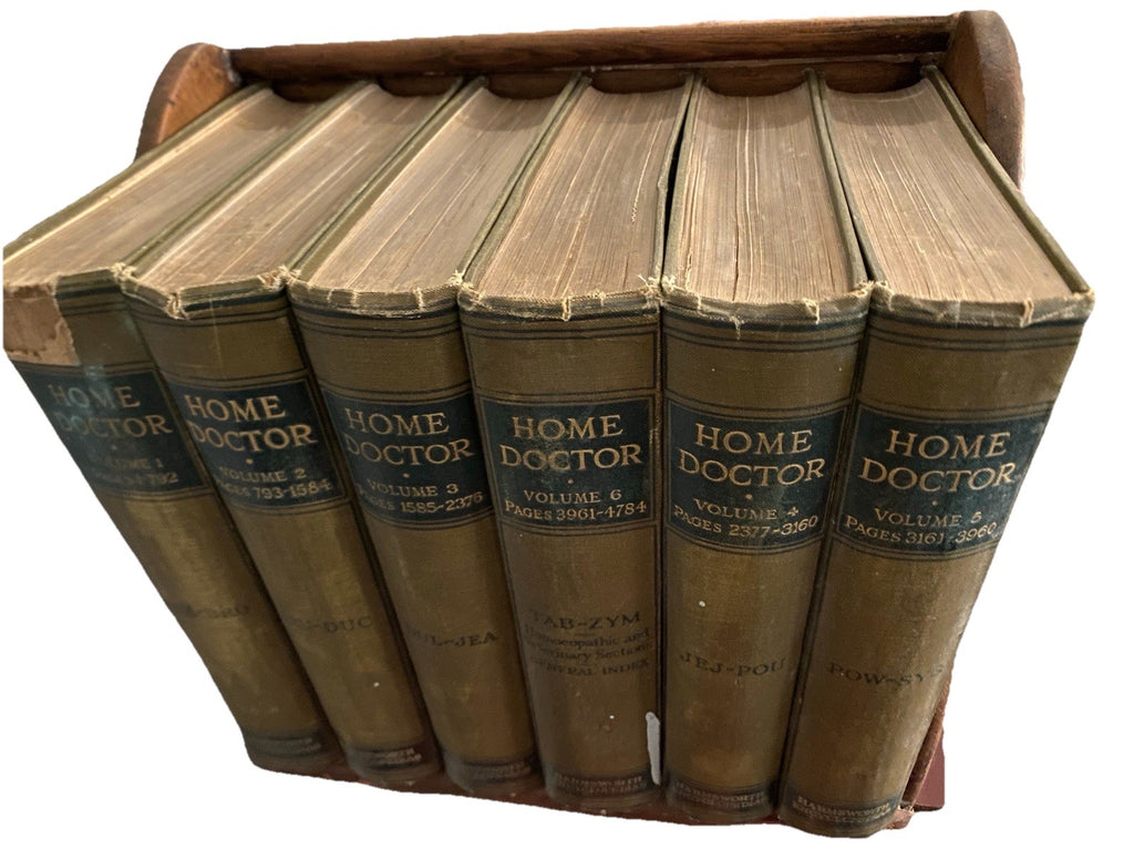 Harmsworth's Medical Encyclopaedia — Complete 6-Volume Antique Set, 1920s