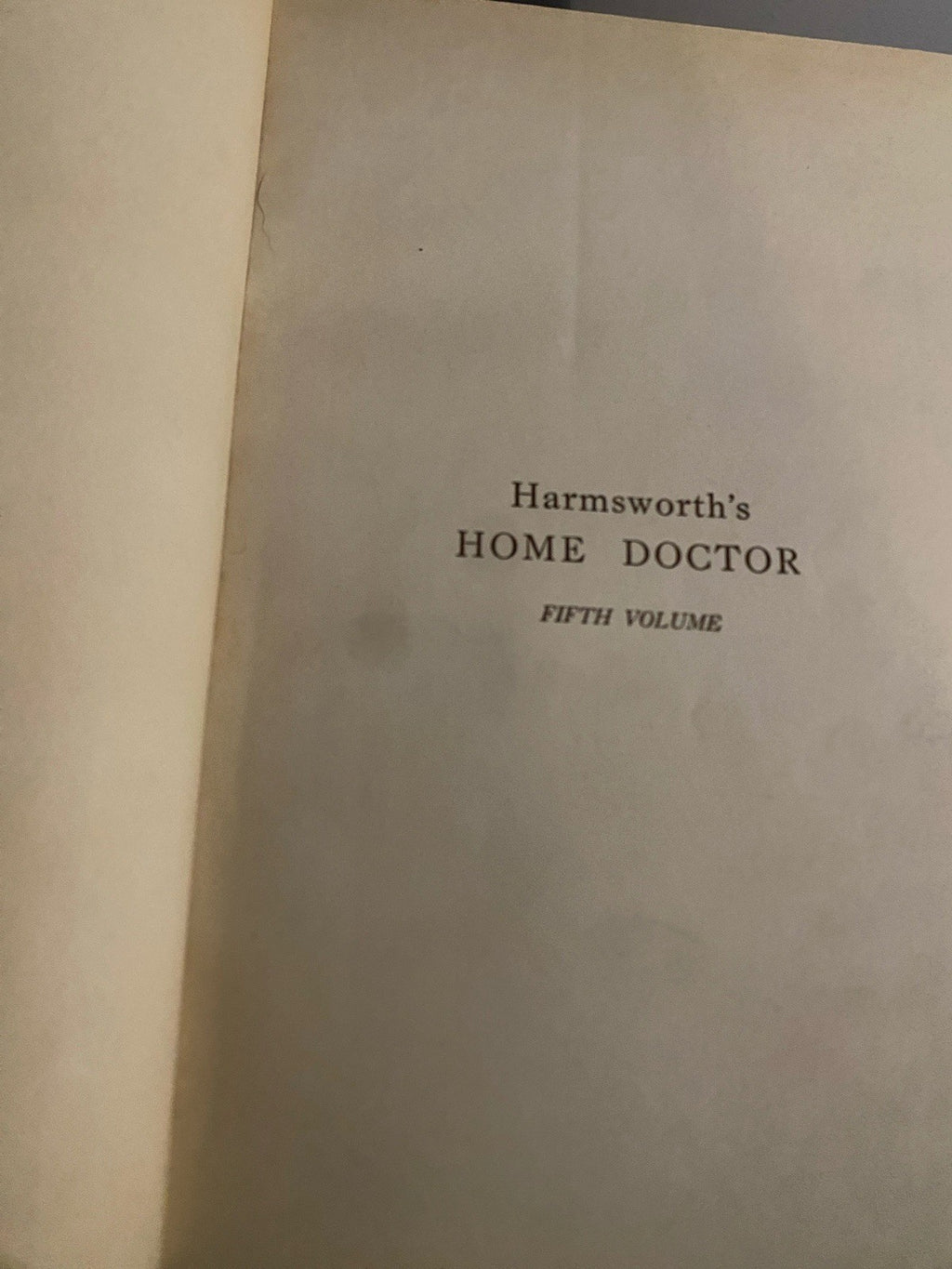 Harmsworth's Medical Encyclopaedia — Complete 6-Volume Antique Set, 1920s
