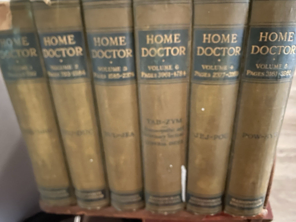 Harmsworth's Medical Encyclopaedia — Complete 6-Volume Antique Set, 1920s