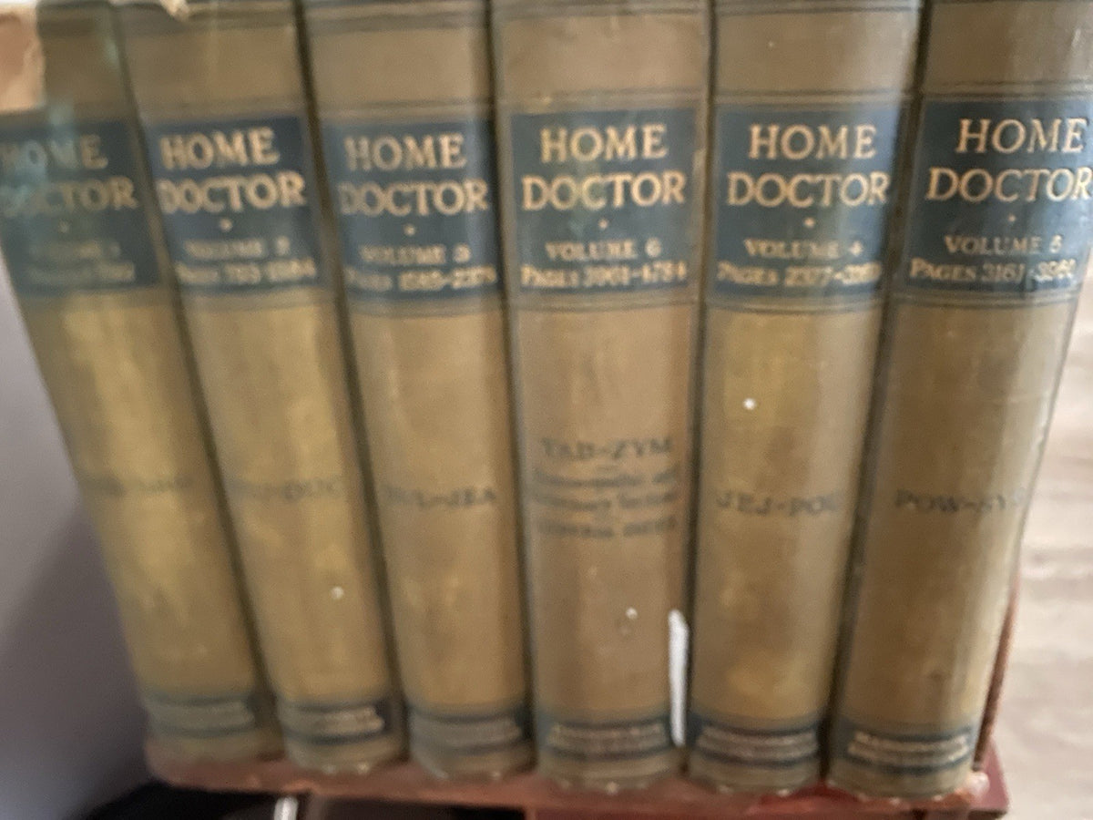Harmsworth's Medical Encyclopaedia — Complete 6-Volume Antique Set, 1920s