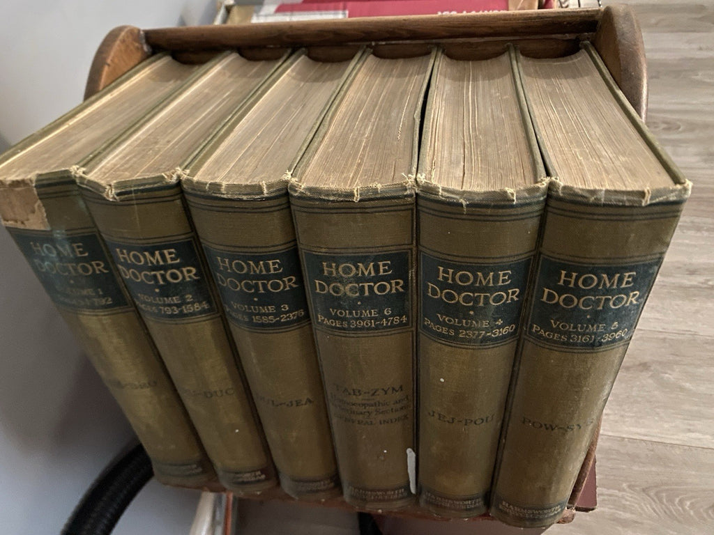 Harmsworth's Medical Encyclopaedia — Complete 6-Volume Antique Set, 1920s
