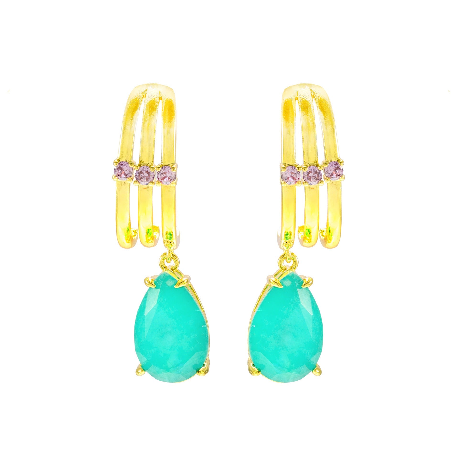 Cross Earrings & Necklace Set | Vintage Palace Style | Several-Tones