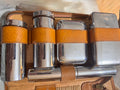 Vintage 1960s Shaving Kit | Chrome Accessories | Leather Case