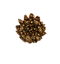 Vintage floral Brooch in Gold tone large