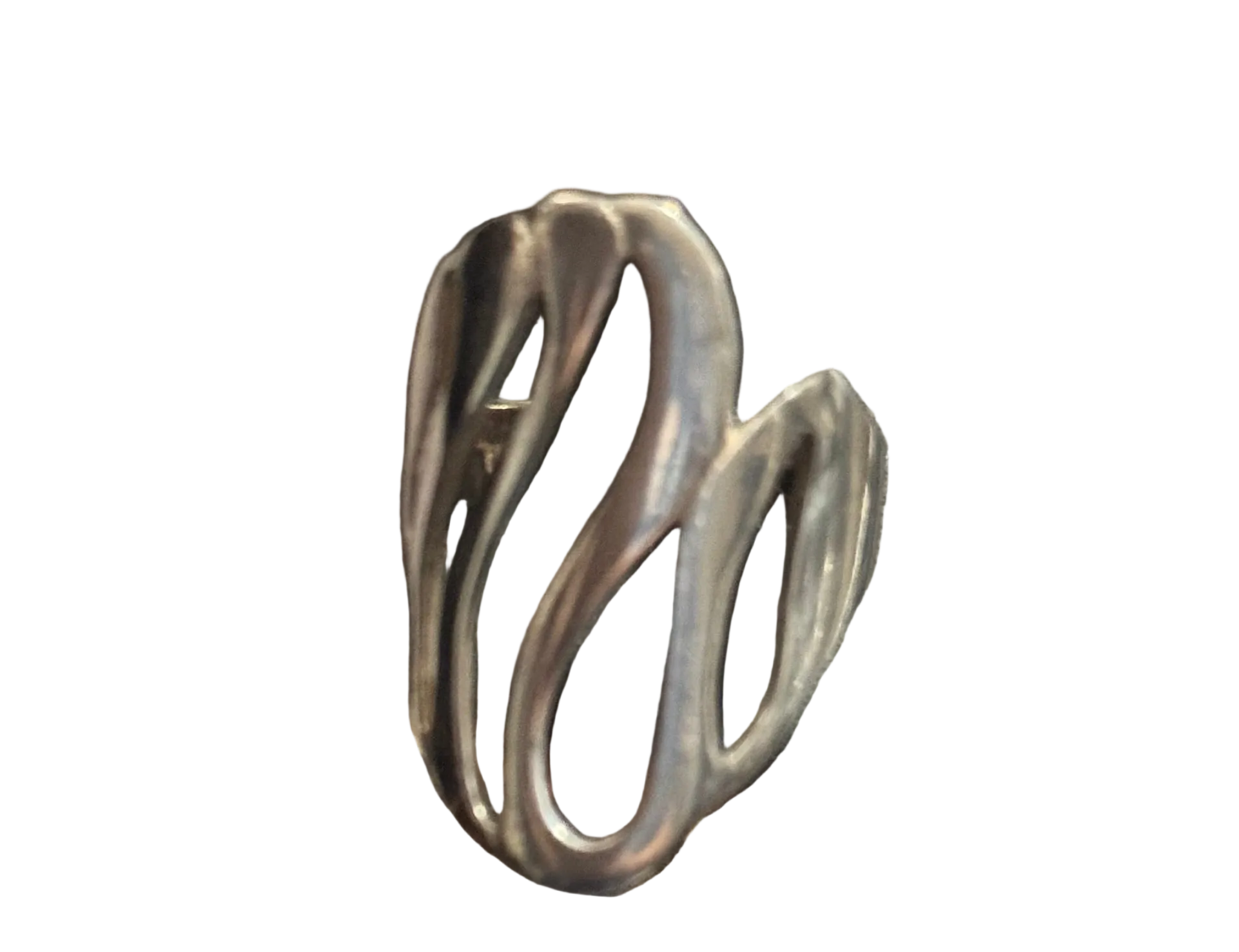 Wave Sterling Silver Ring Size T | English Rose