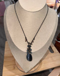 Vintage Iridescent Lariat Necklace
