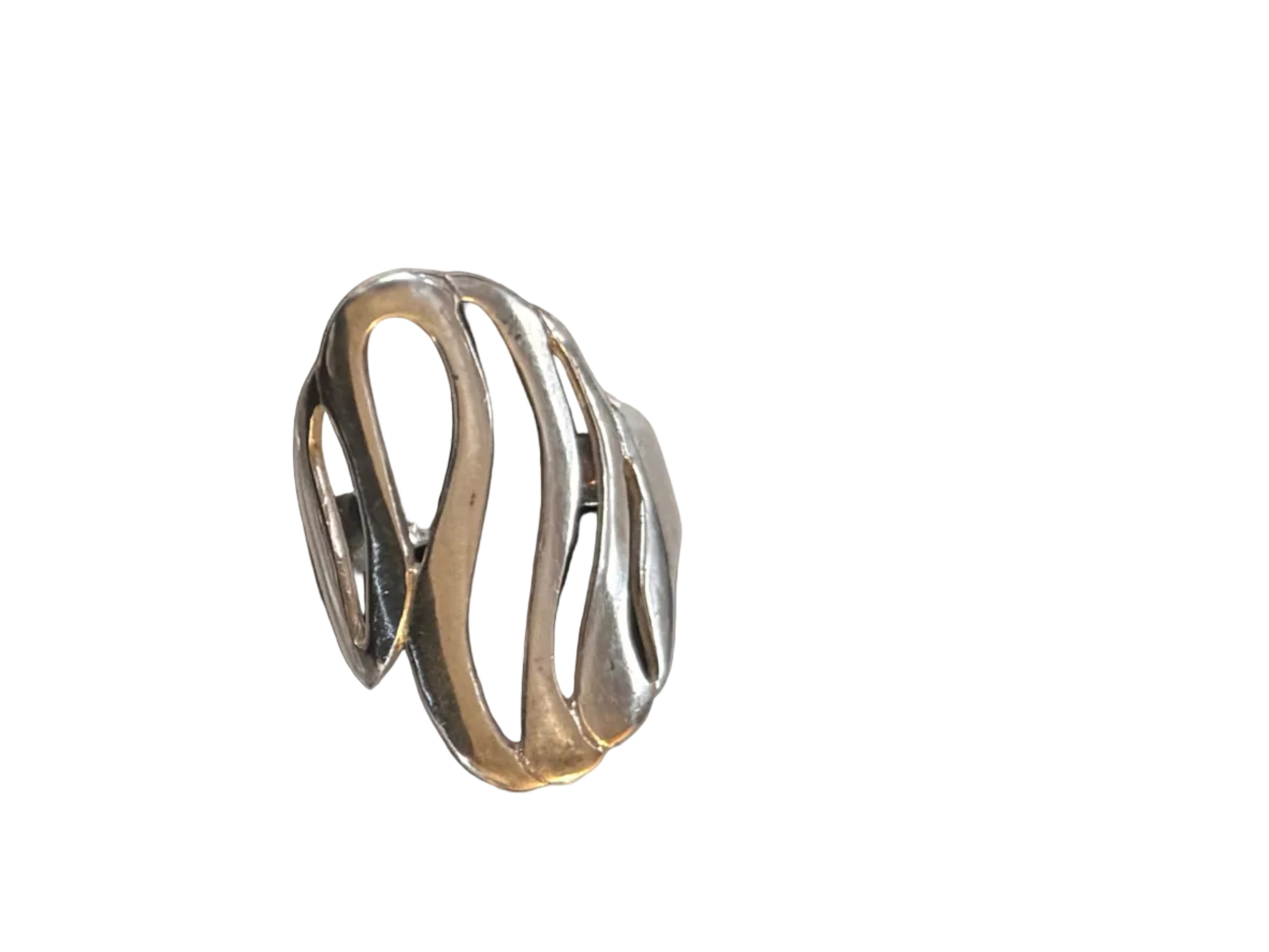 Wave Sterling Silver Ring Size T | English Rose