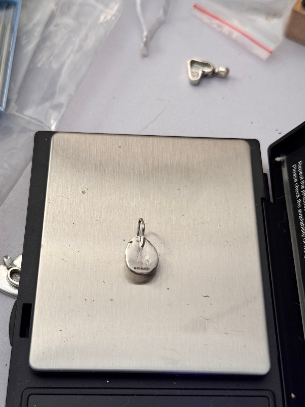Handmade Sterling Silver Rose Pendant