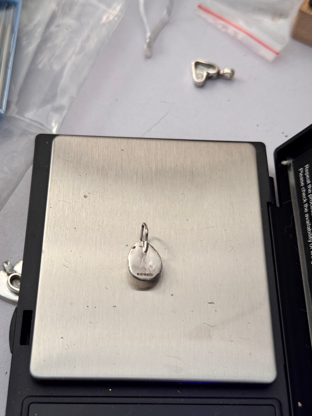 Handmade Sterling Silver Rose Pendant