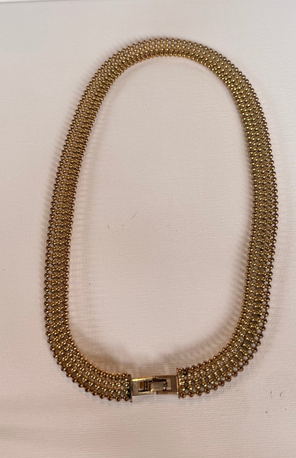 Vintage Gold-Plated Collar Necklace