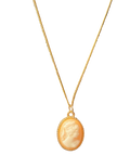 Vintage Style Gold Plated Cameo Necklace by Accessorize