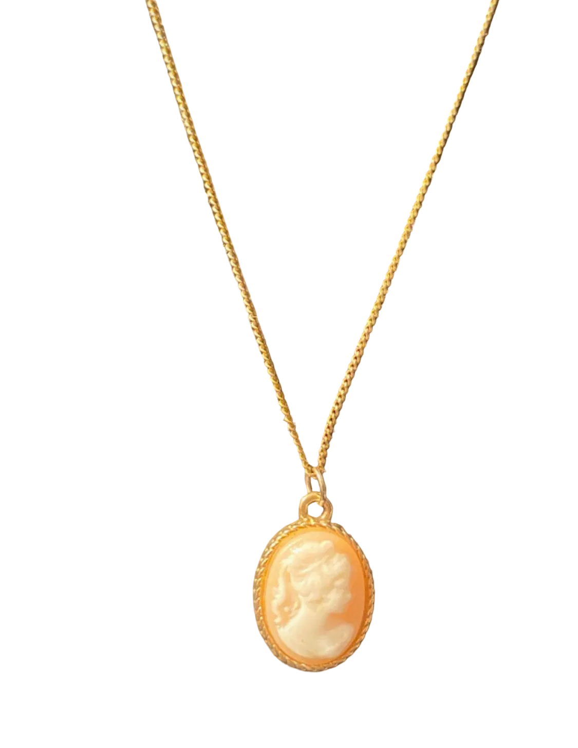 Vintage Style Gold Plated Cameo Necklace by Accessorize