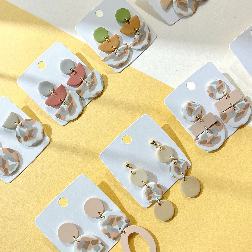 Vintage style New Earrings In Cream & Beige Summer Colours