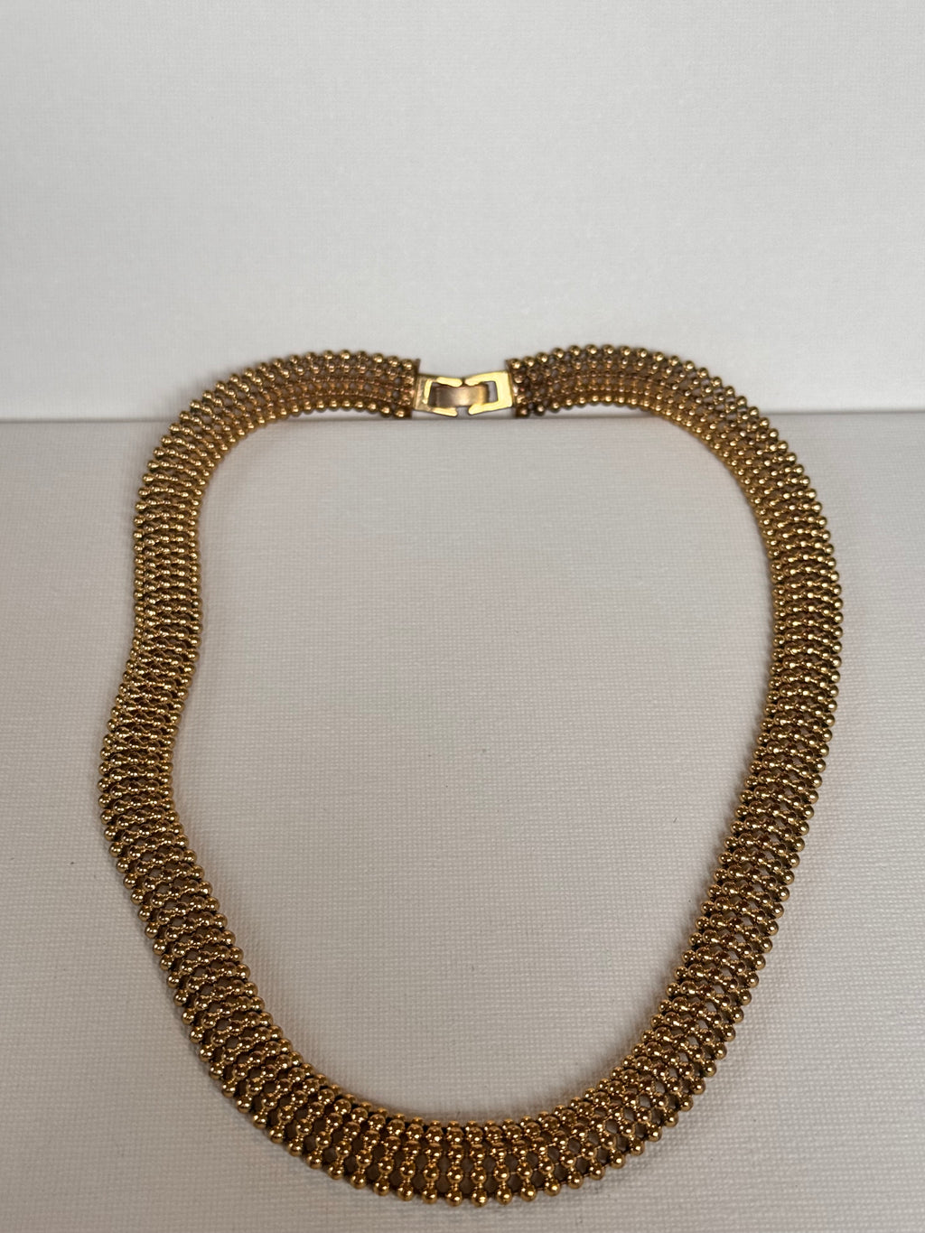 Vintage Gold-Plated Collar Necklace