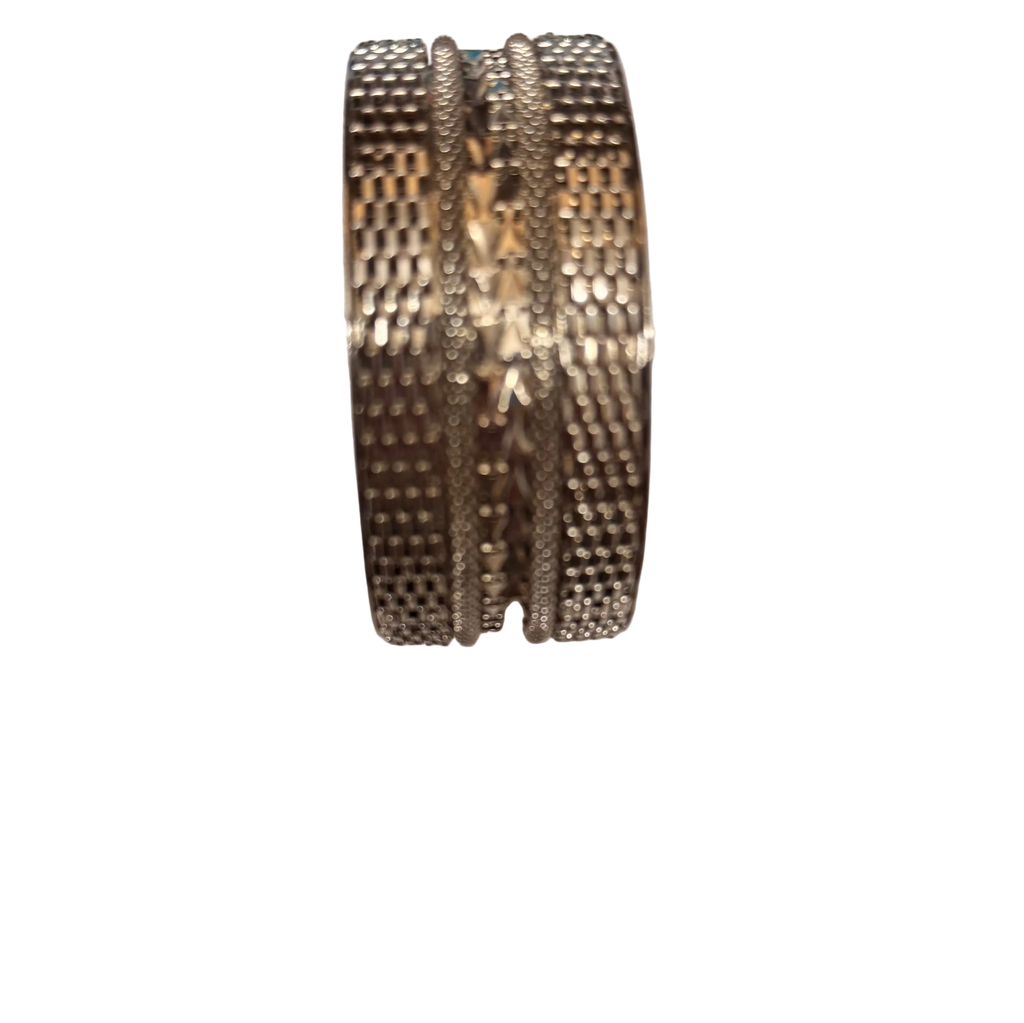 Manchette large couleur argent