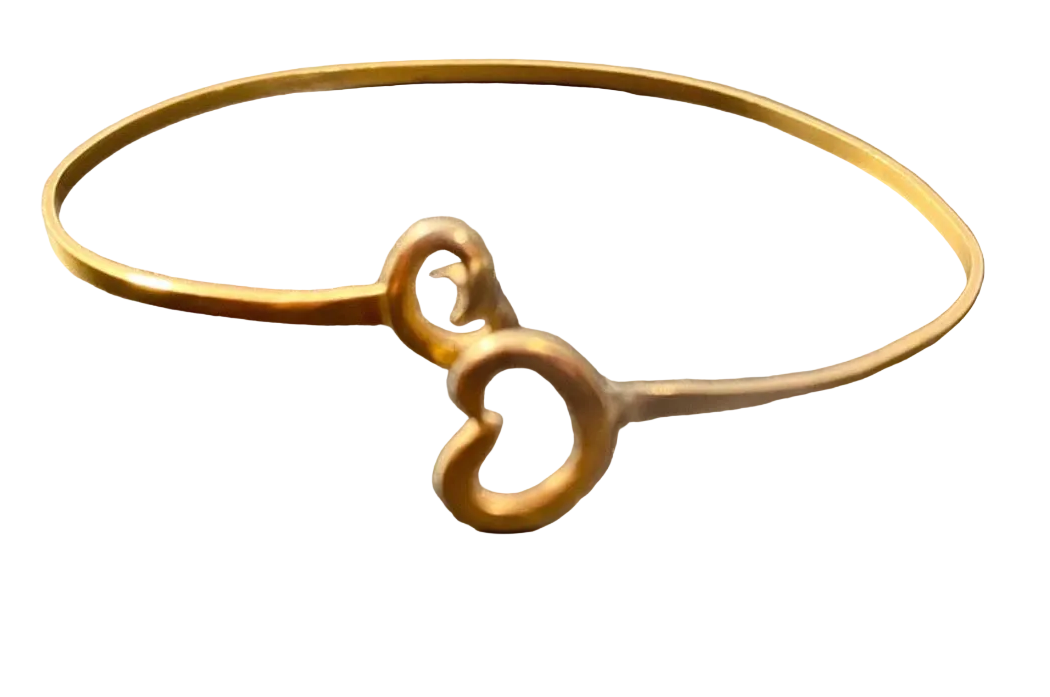 24ct Gold Plated Butterfly Bangle