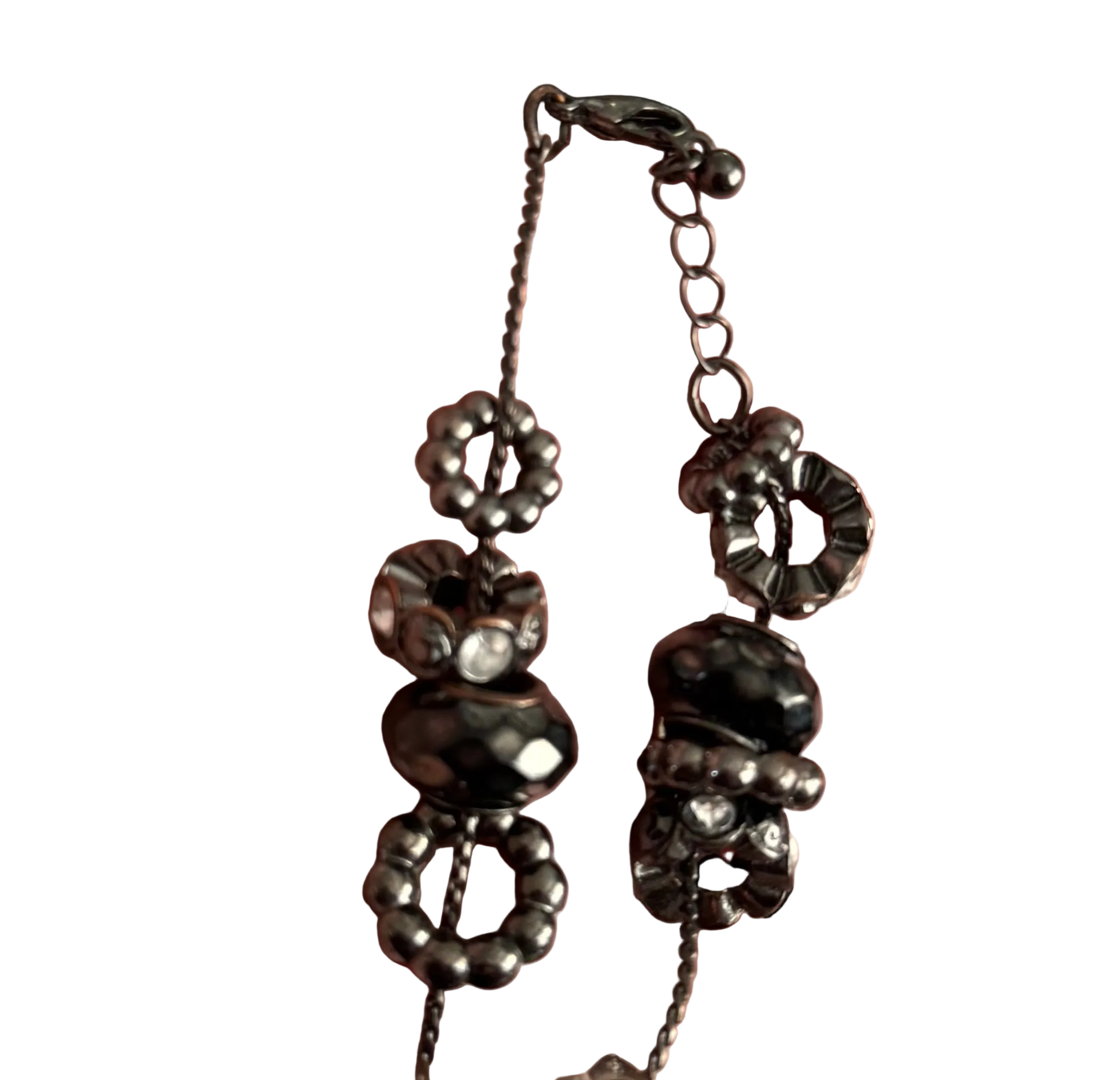 Black Charm Bracelet with charms