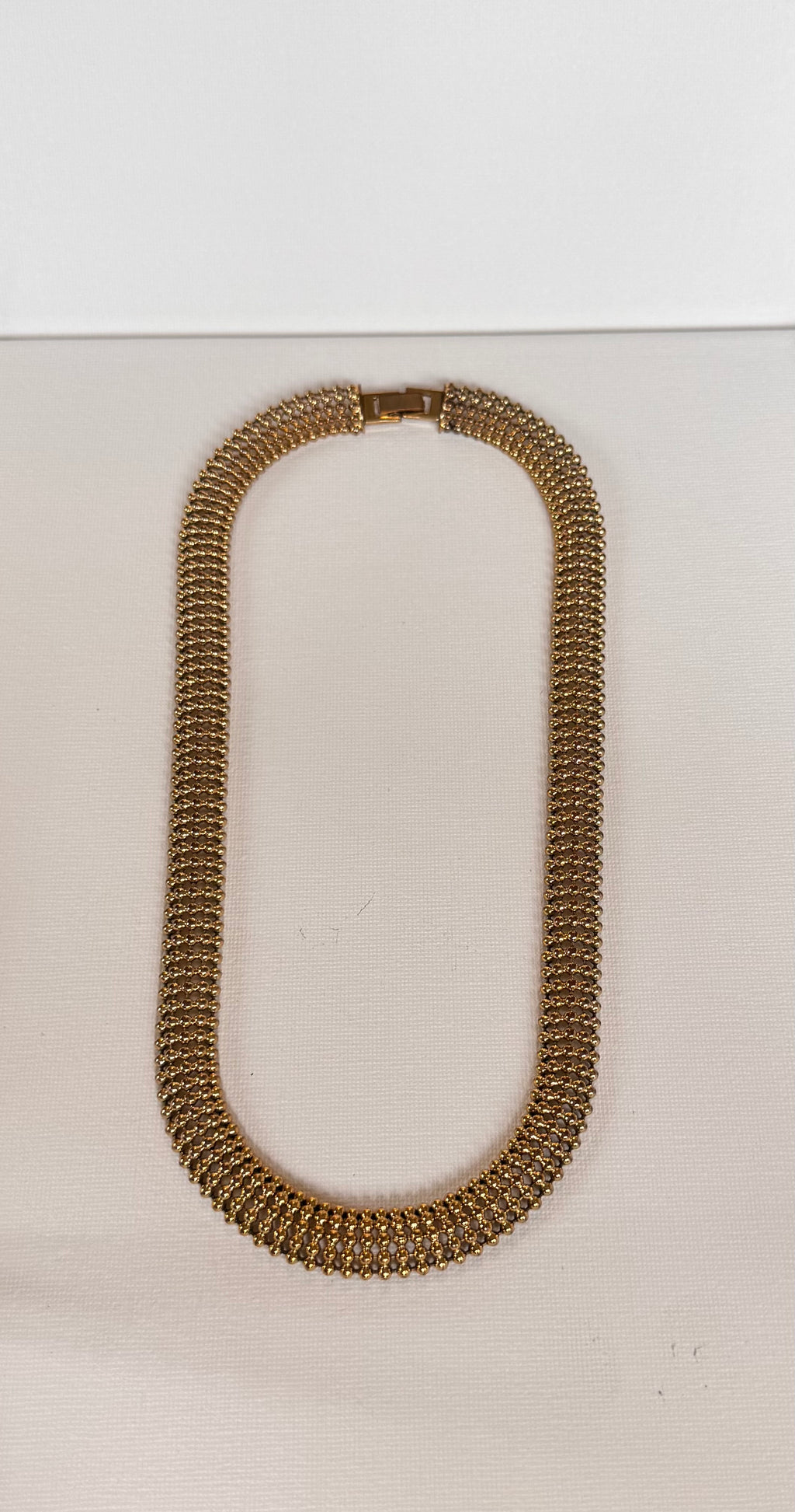 Vintage Gold-Plated Collar Necklace