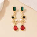 Geometric Rose Earrings in a Vintage Style For Today. Gold tone & post studs for women