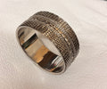Manchette large couleur argent