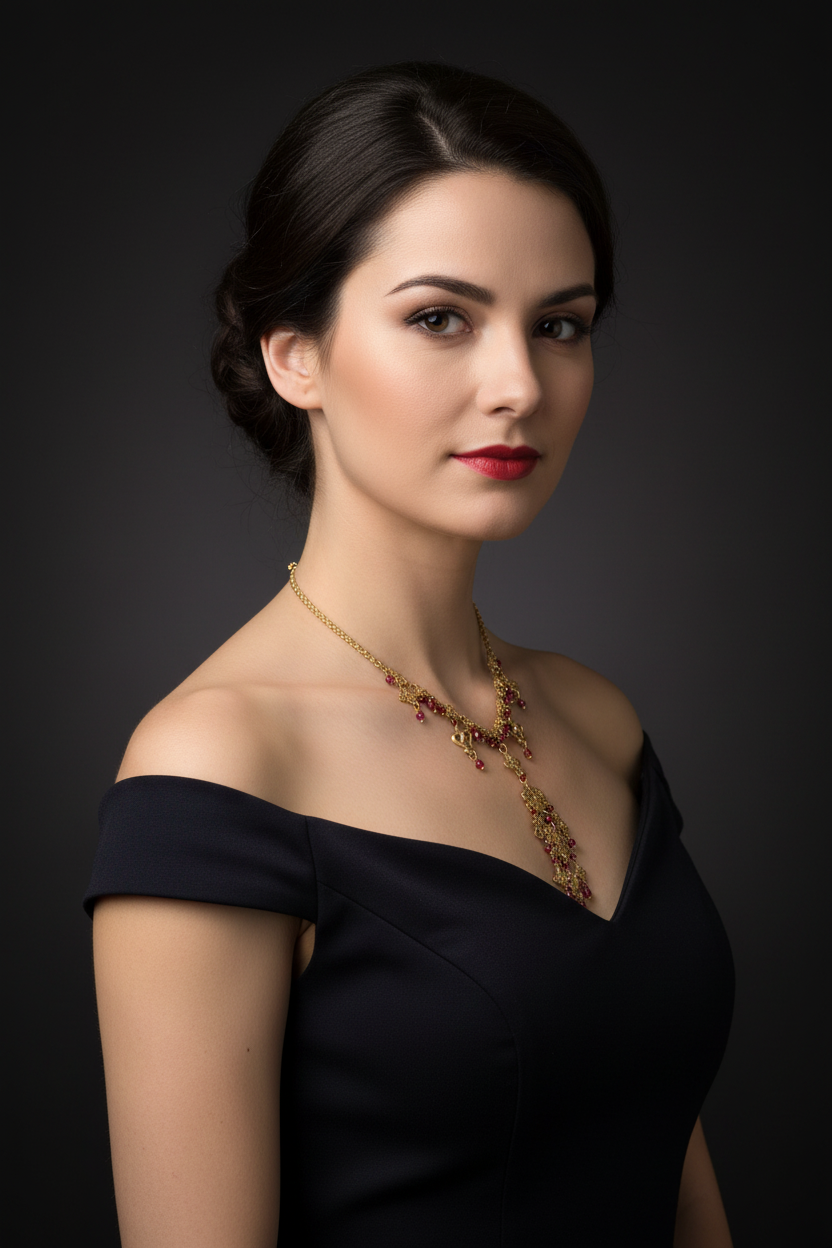Collier vintage en filigrane réalisé par Oasis