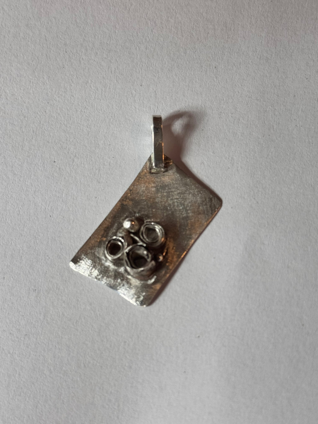 Hallmarked Sterling Silver Floral Pendant