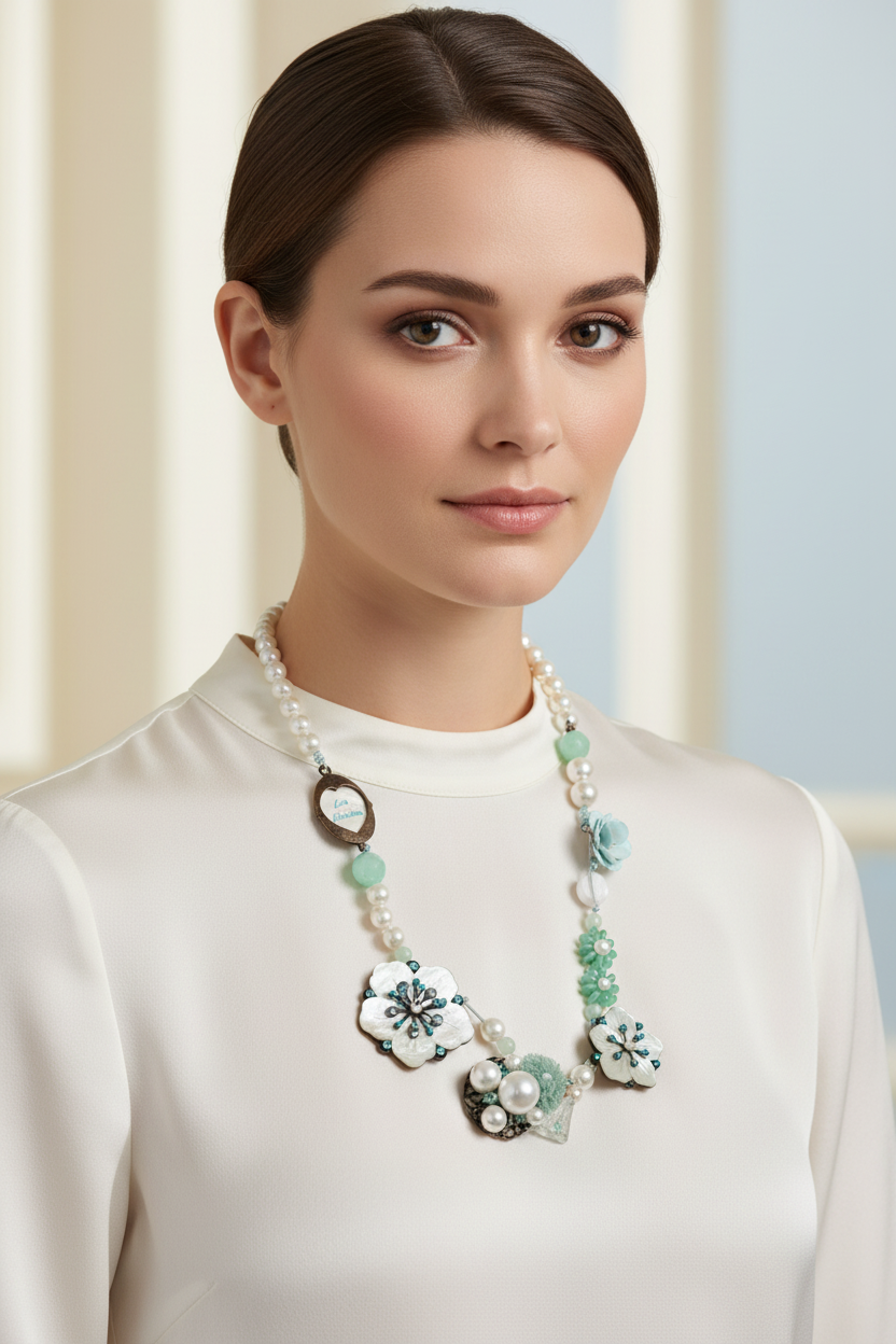 Designer Made Vintage Necklace by Les Nereides