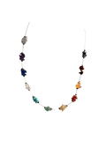 Vintage Invisible Chain Necklace | Natural Semiprecious Stones | English Rose