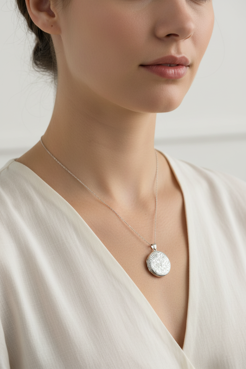 Vintage Locket in Sterling Silver