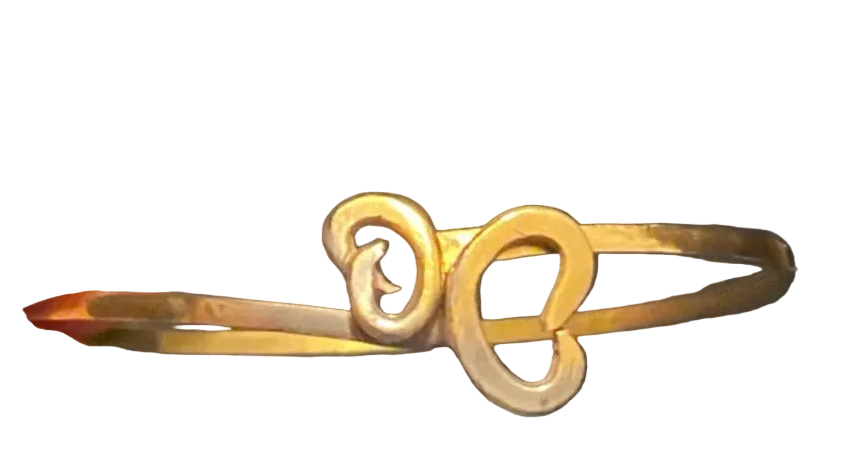 24ct Gold Plated Butterfly Bangle