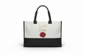 Linen Cotton Shopper Tote Bag English Rose Made to Order